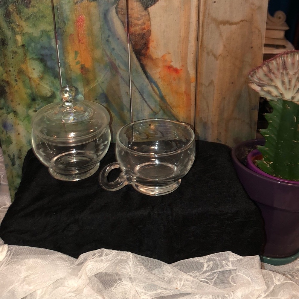 VINTAGE”PRINCESS HOUSE”CREAM & SUGAR SET-1972
